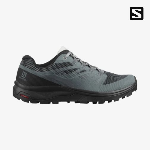 Black / Dark Grey Salomon Outline GTX Women's Hiking Shoes | PH 57914P